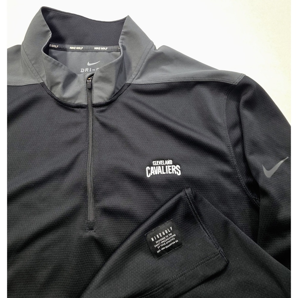 Actual Nike Golf Cleveland Cavaliers 1/4 Zip Pullover Mens XL Lightweight Jacket